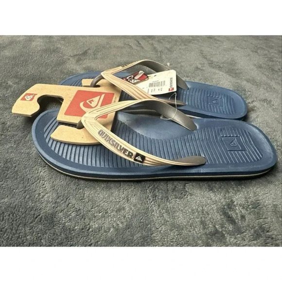 Quiksilver Haleiwa Men's Flip Flops Bwt Sandal Size 8 - Picture 4 of 16